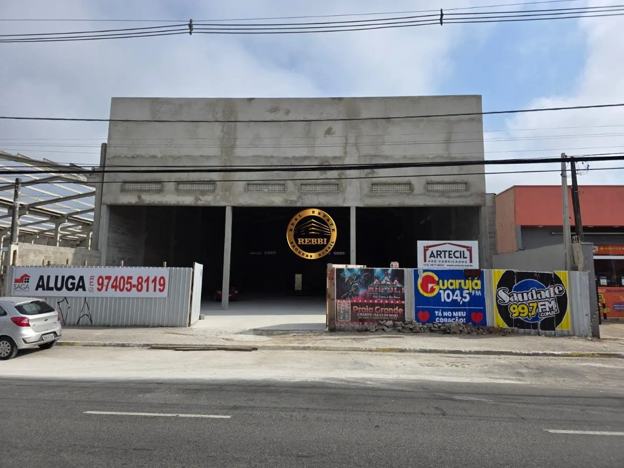 Galpão Industrial 900 m² para locação — Antártica, Praia Grande